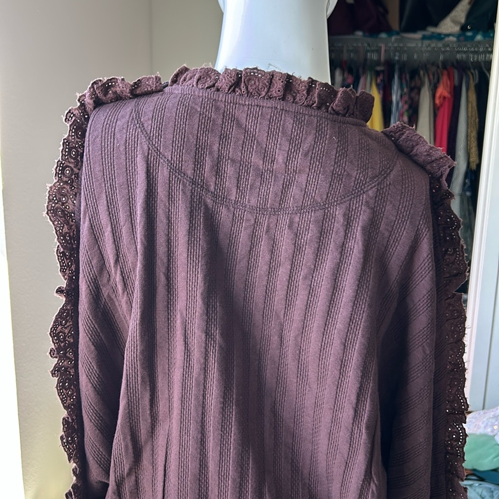 FREE PEOPLE MORE ROMANCE SHIRT TOP BLOUSE SIZE S MSRP $128.00 NWT - Picture 10 of 13